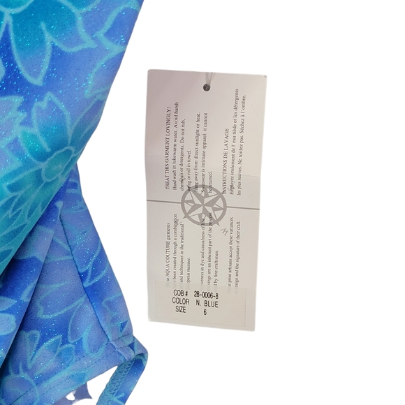 Aqua Culture Vintage Summer Pool Beach Swimwear One Piece Swuimsuit Size 6 NWT - Picture 3 of 9